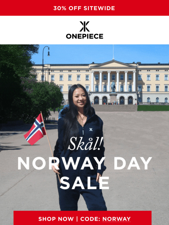 Early Access: 30% OFF SITEWIDE for Norway Day!