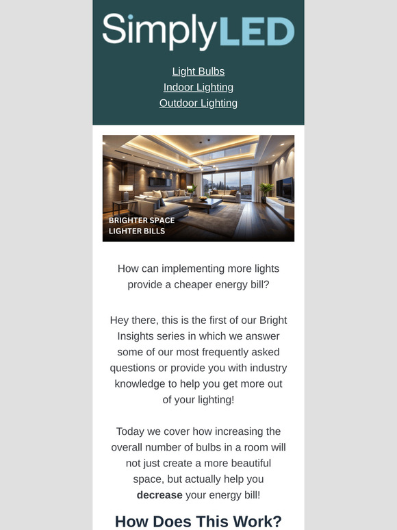 How to reduce your energy bills with lighting