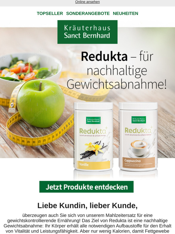 Redukta – für nachhal­tige Gewichtsabnahme!