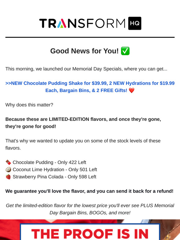Good news for you! ✅