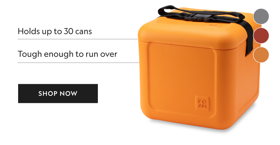 FOAM Cooler and Shoulder Strap