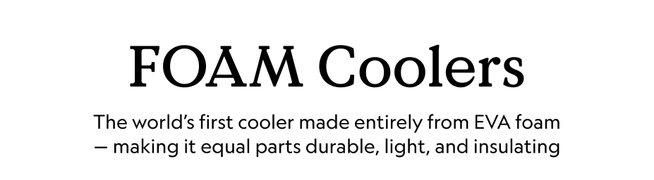 FOAM Cooler and Shoulder Strap