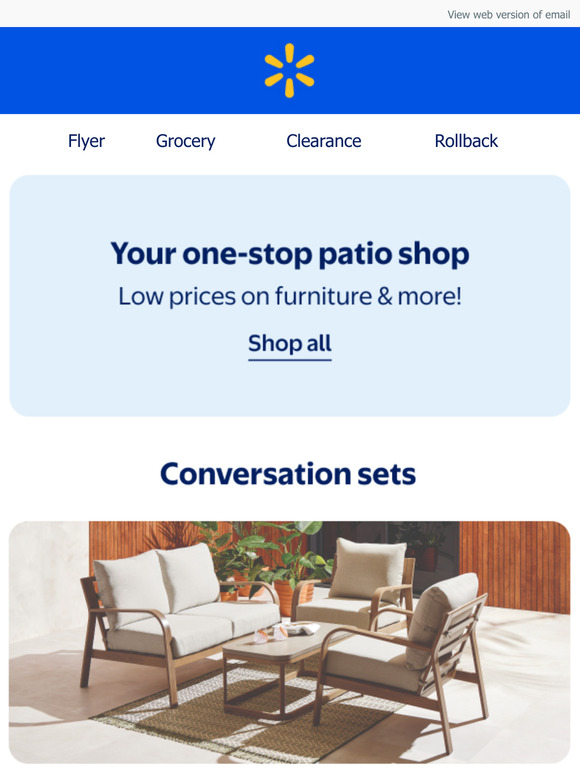 Patio picks ☀️ Low prices 💛