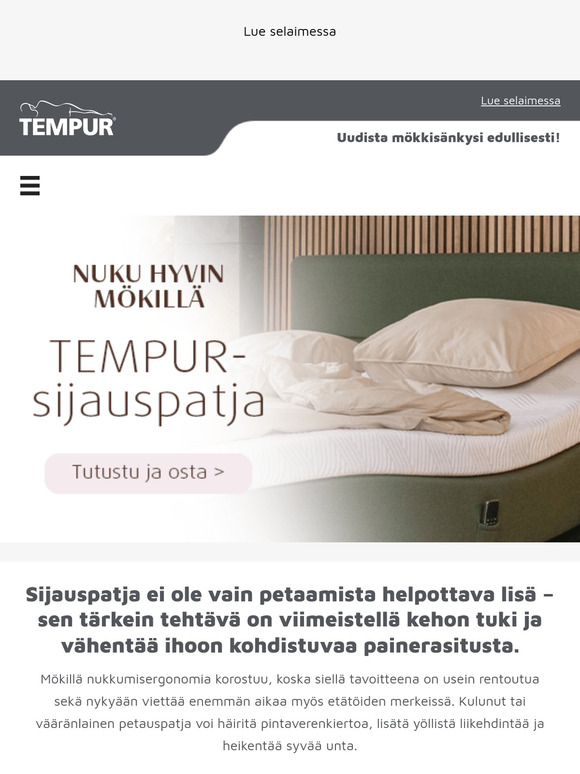 Nukkumisergonomia kuntoon myös mökillä!🏡 Suosittu viilentävä suojalakana kaupan päälle petarin ostajalle💚