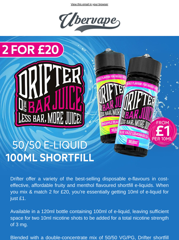 Drifter: 10mls of Nic Salt from just £1?