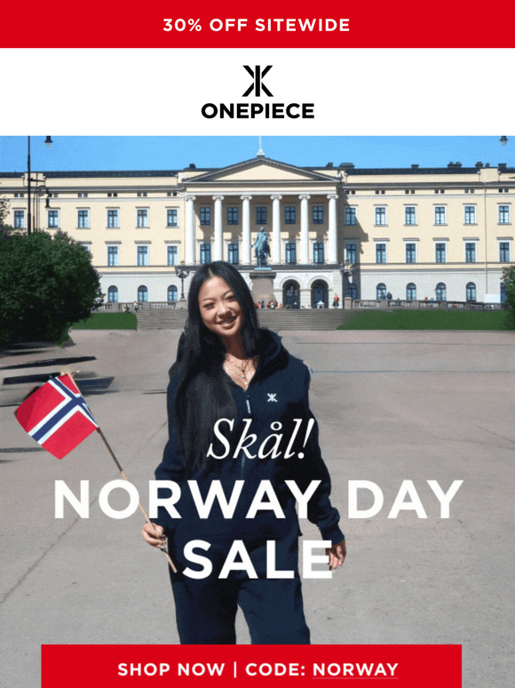 Early Access: 30% OFF SITEWIDE for Norway Day!