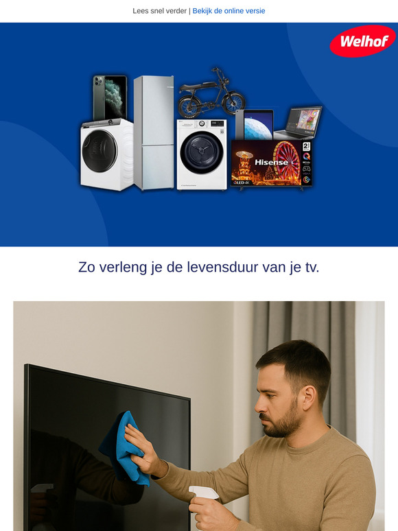 Nieuwe tv gekocht? Zo blijft 'ie langer als nieuw.
