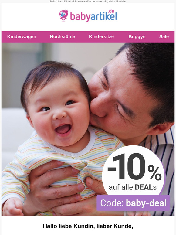 , nur für Dich: 10% on top auf unsere Baby-Deals 💝