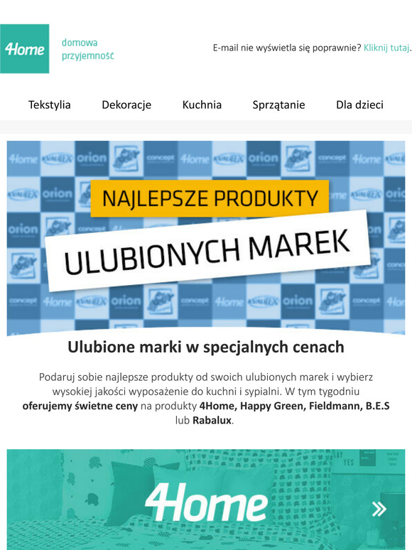 Podaruj swemu domowi wysokiej jakości marki! Wybór tego najlepszego od 4Home, Happy Green, Fieldmann, B.E.S lub Rabalux.
