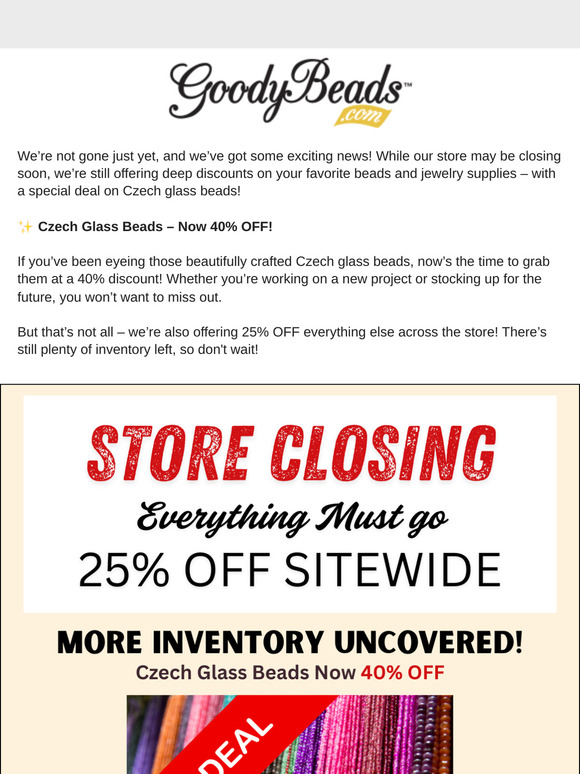 We’re Still Here – And So Are the Savings! 🎉