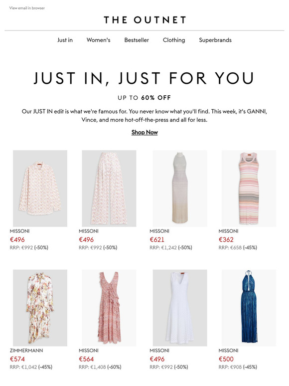 JUST IN, just for you