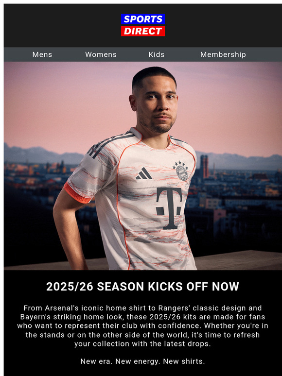 Just Dropped: Arsenal, Rangers & Bayern Shirts