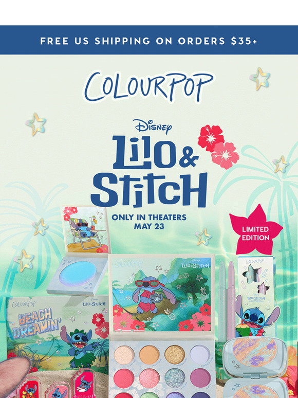 ColourPop: NEW! Disney Lilo & Stitch Collection 🐚🌺🌊 | Milled