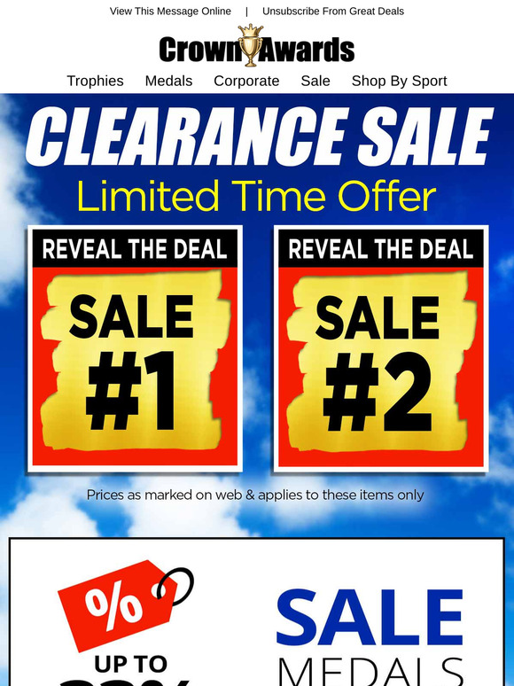 Clearance up to 13% off