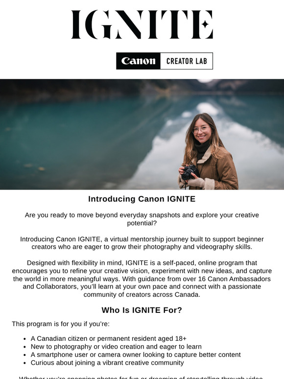Join Canon’s New Virtual Mentorship Program