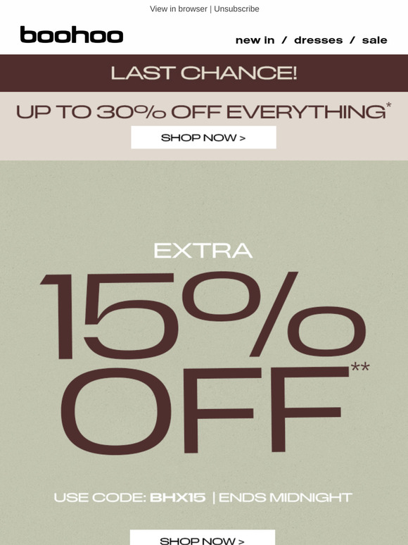 Up to 30% off. Summer, styled 🌞