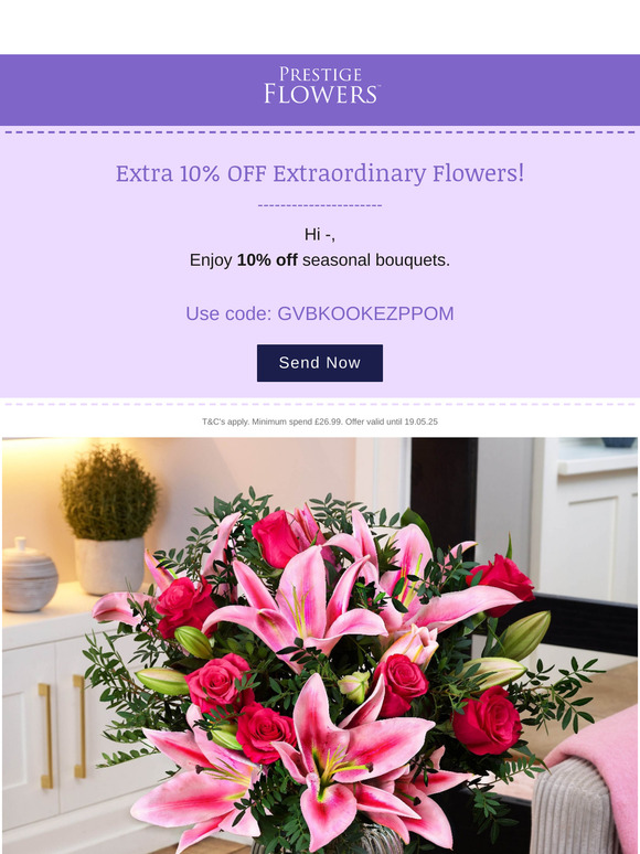 Quick, Weekend Flower Savings!💐