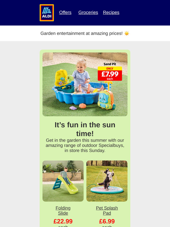 Summer Specialbuys are calling ...