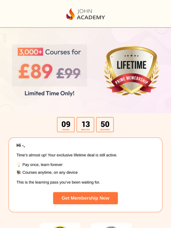 Final Chance to Secure Lifetime Prime Access