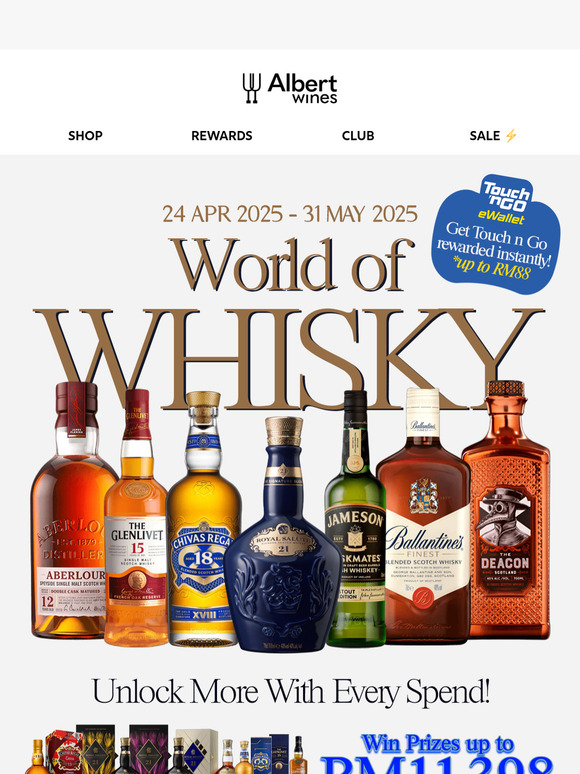 🎁 RM11K Whisky Giveaway + TnG Rewards Inside!
