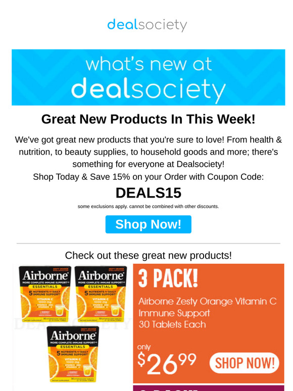 Come See This Weeks New Arrivals at Dealsociety!