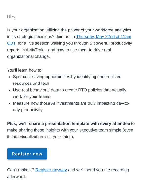 Top 5 ActivTrak productivity reports to drive strategic growth
