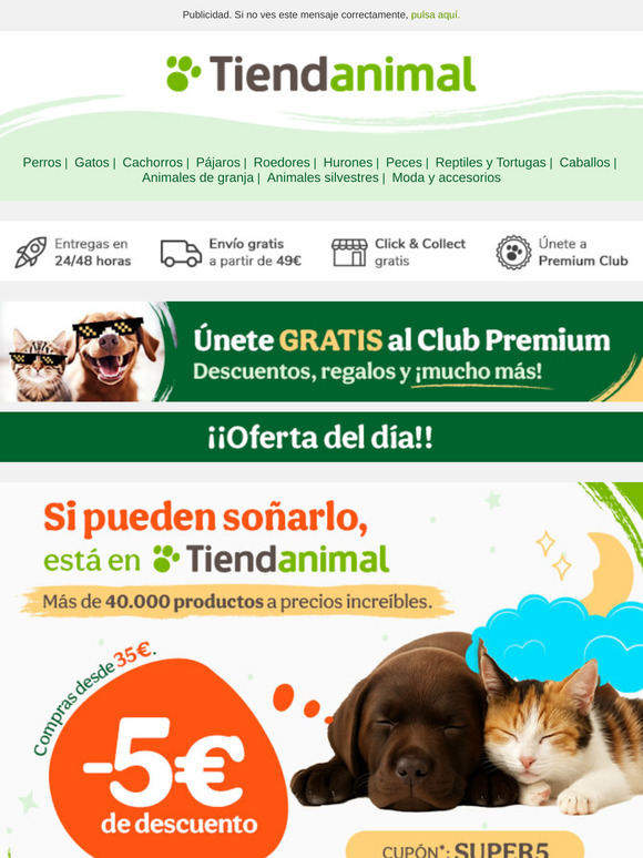 💰 ¡¡Consigue 5€ de dto por cada 35€ en tu compra!! 🤑