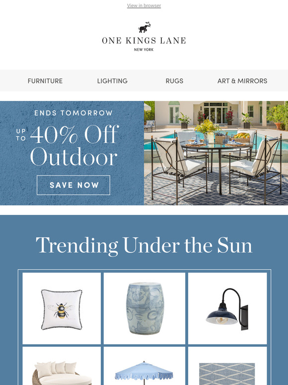Trending Now: Outdoor Favorites Up to 40% Off