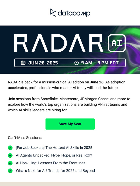 ✉️ Your invitation to RADAR