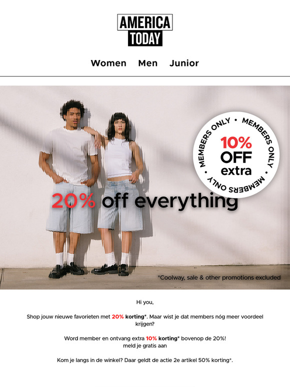 ONLINE ONLY | 20% Korting op alles