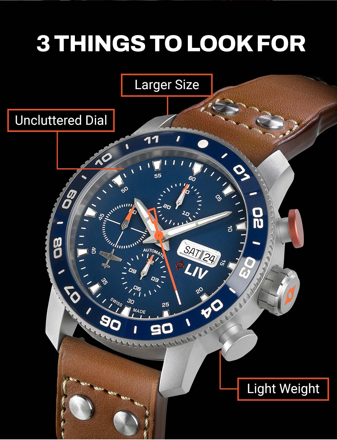 3 things to look for in a pilot watch.