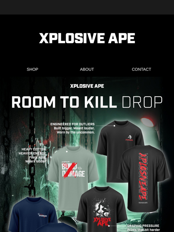Room to Kill Is Live – Tees From £6.99  🦍