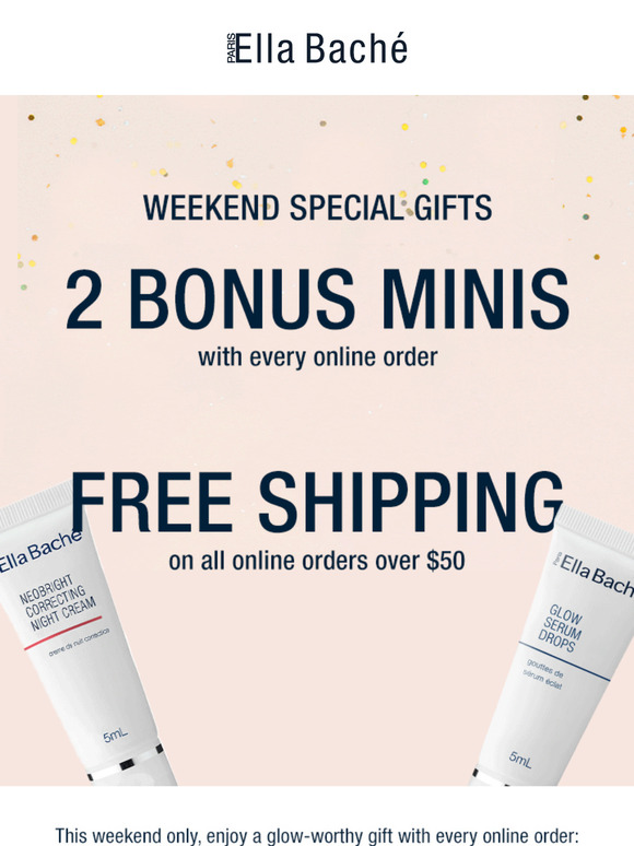 Weekend Special! 2 Bonus Minis + Free Shipping