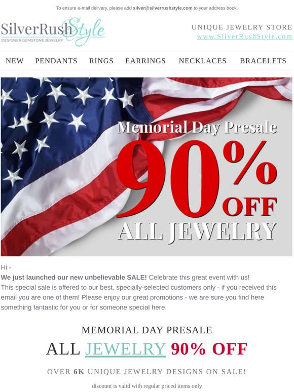 Memorial Day Presale 💎 All Jewelry 90% Off