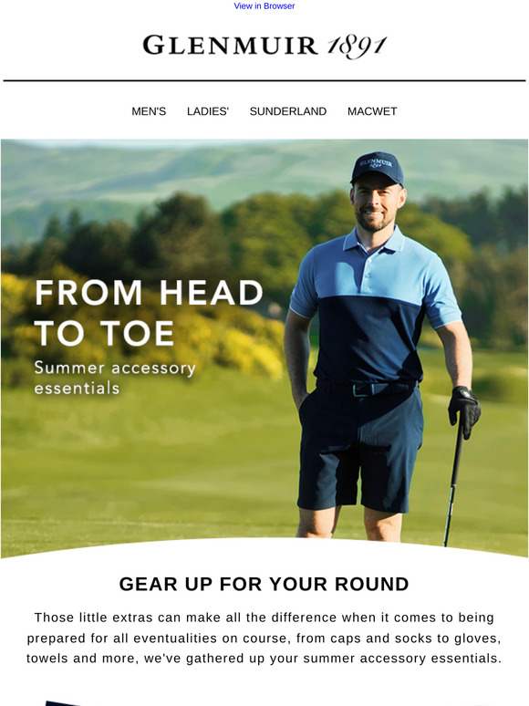 Your summer accessory essentials, Golfer