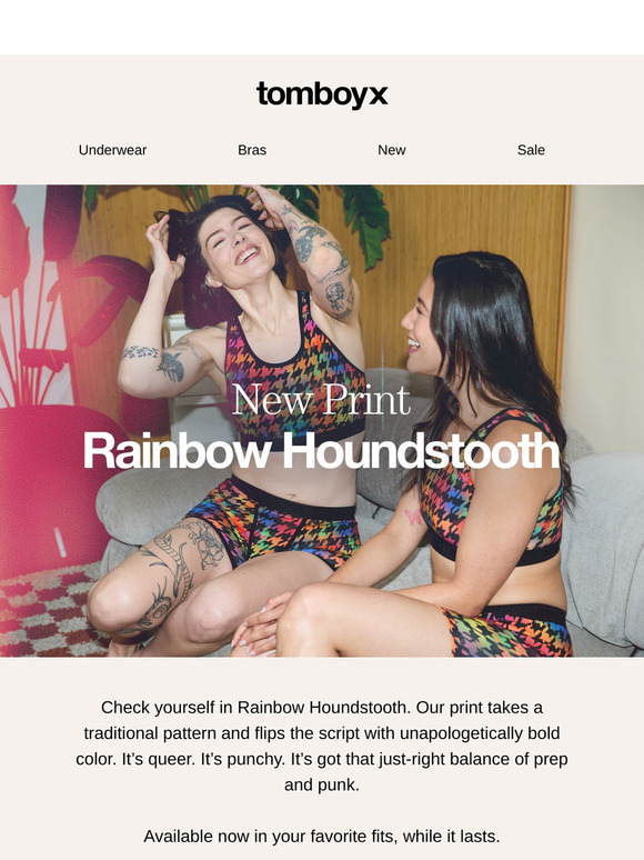 New print just dropped: Rainbow Houndstooth