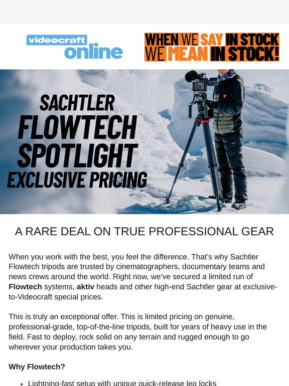 Elite Flowtech Tripods at Exclusive Prices Well Below RRP!