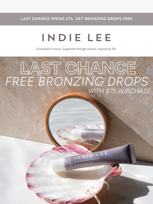 Last Call: Free Bronzing Drop Ends Tonight! ☀️