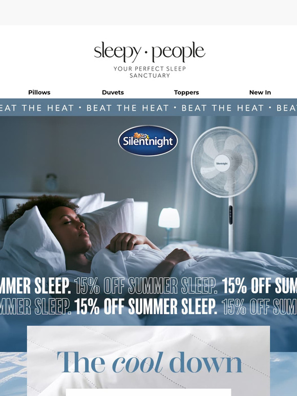 Hot in bed? Discounts on fans and cooling bedding inside! 🧊