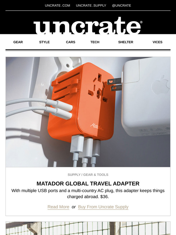 Matador Global Travel Adapter & more