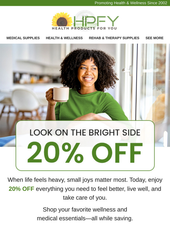 A Little Sunshine: 20% OFF Just for You