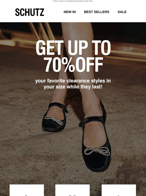 CLEARANCE: selected styles from $27
