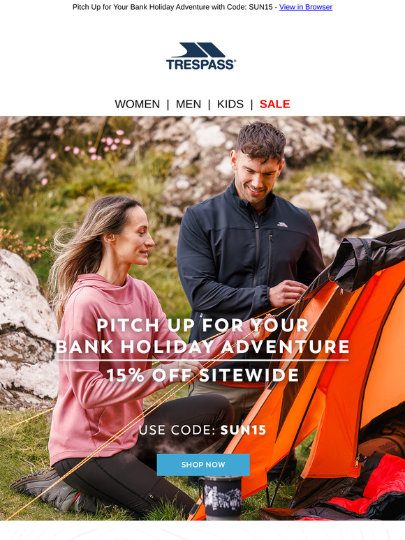 15% Off | Camping Gear