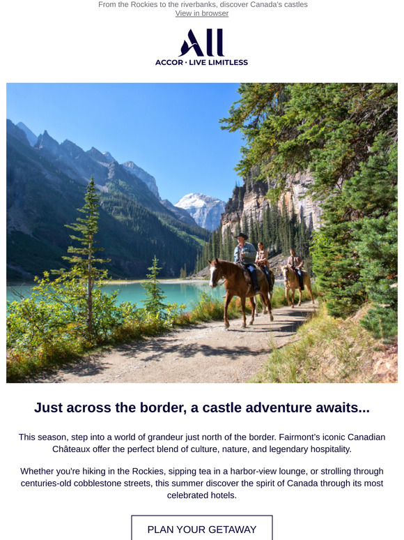 —, this summer, explore Canada’s legendary castle hotels!