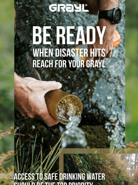 Be Prepared with GRAYL Purifier Bottles