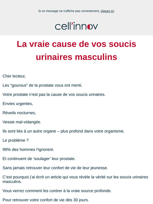 La vraie cause de vos soucis urinaires masculins