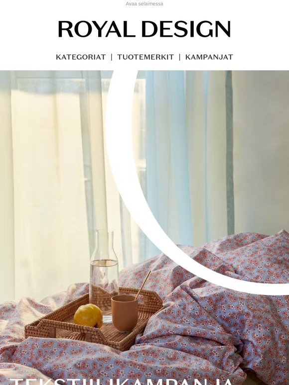 Vuoden himoittu tekstiilikampanja on käynnissä!