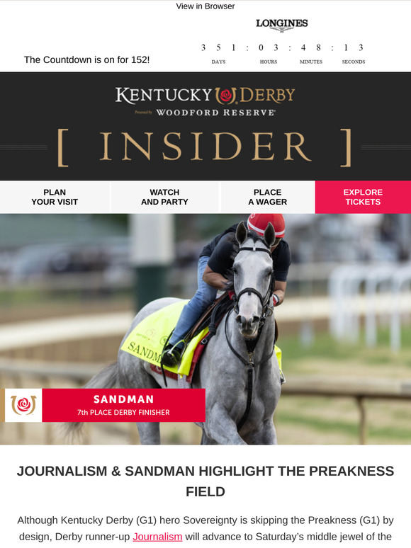 Journalism is the Preakness Favorite