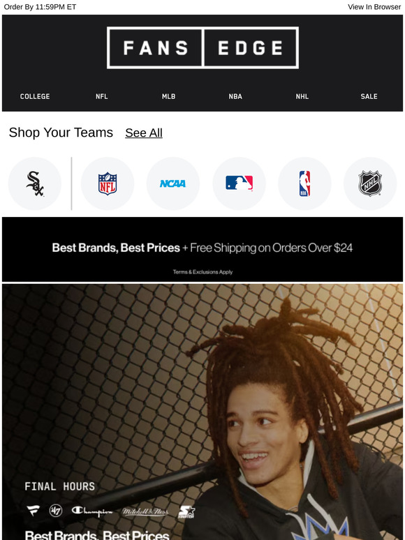 FINAL HOURS! 25% Off  Best Brands Sale
