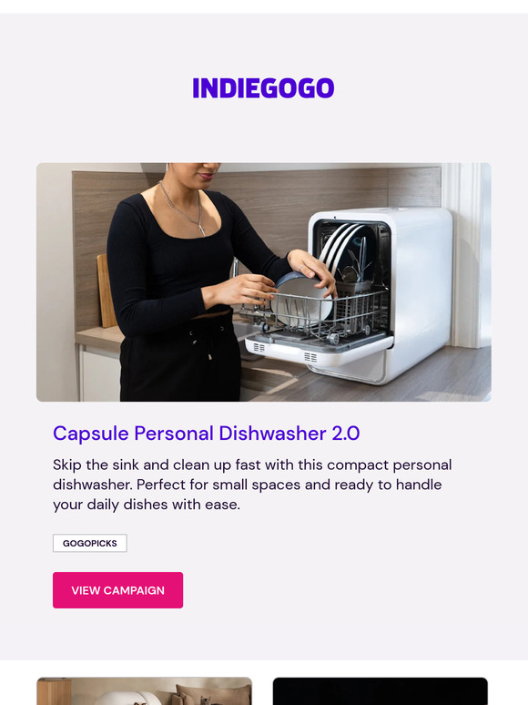 Enjoy more free time by letting this compact dishwasher do the work